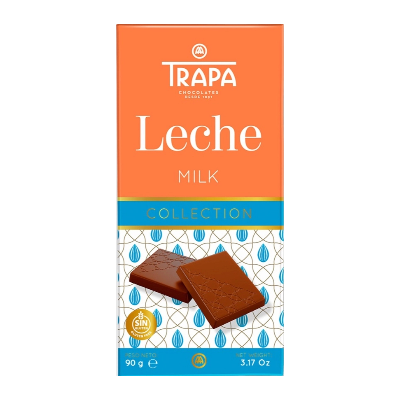 Tablete de Chocolate de Leite Trapa 90gr